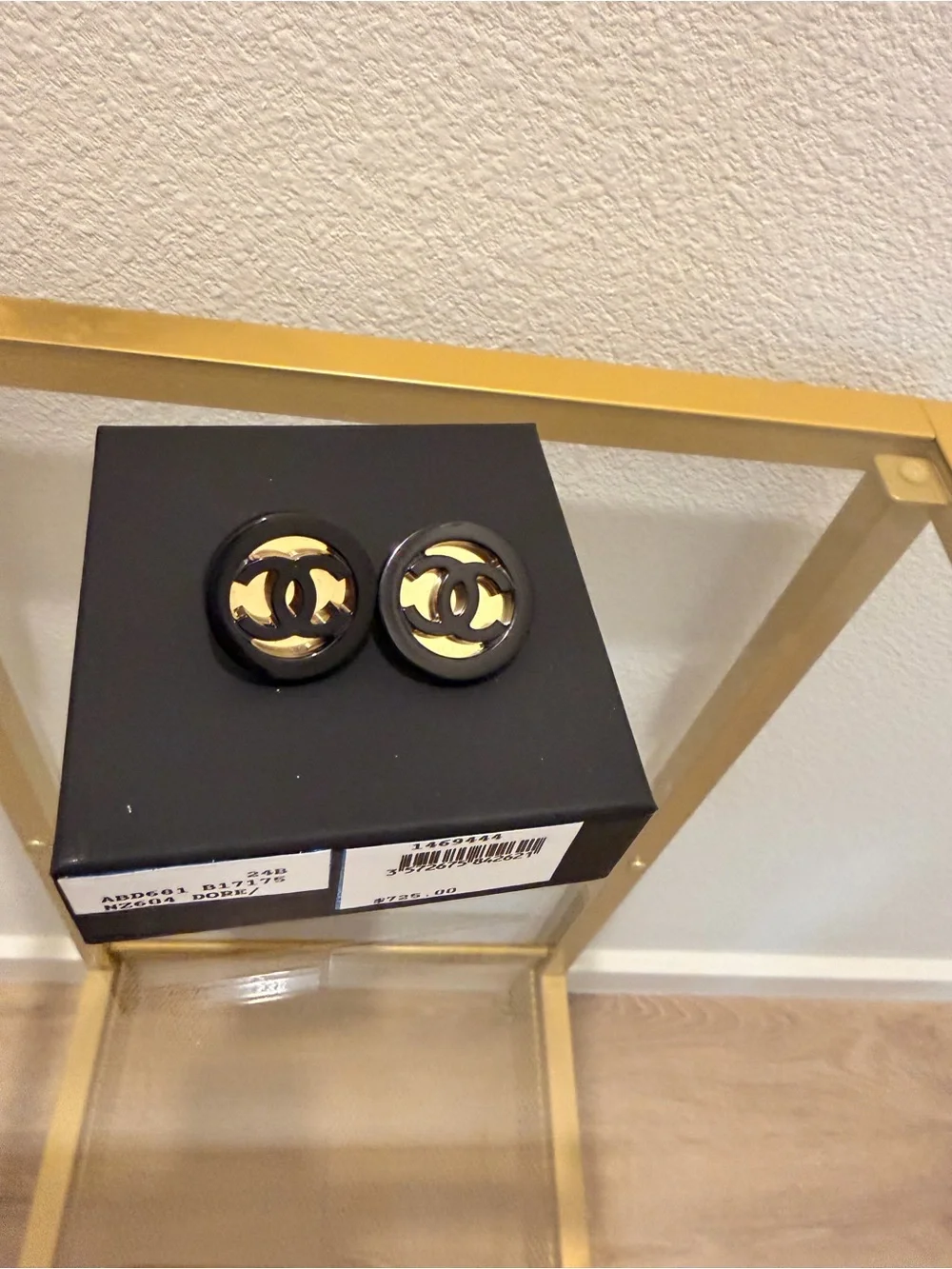 CHANEL 2024 Resin CC Stud Earrings